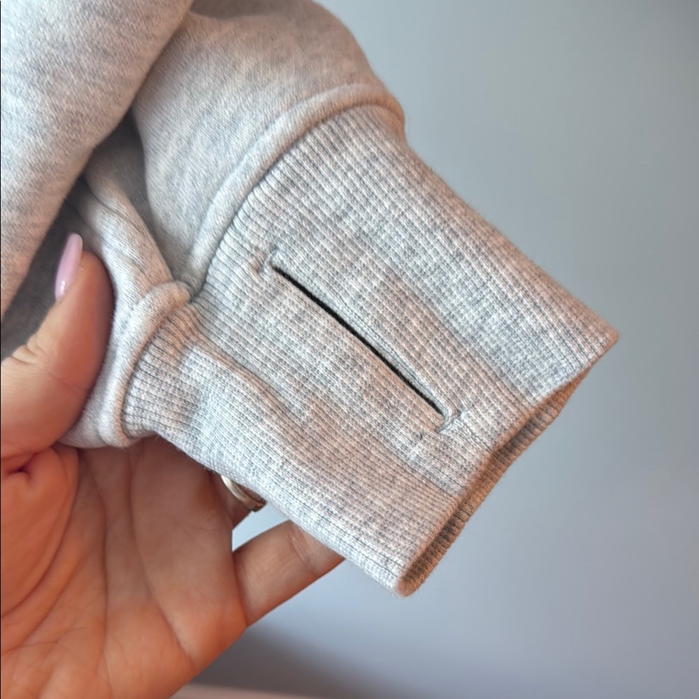 lululemon athletica Light Gray Cropped Zip Hoodie - Picture 6 of 6